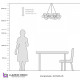 Подвесная люстра LUMINA DECO MARSIADA LDP 6033-25 BK