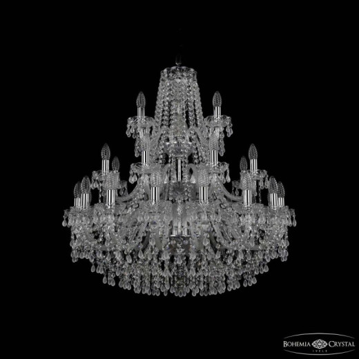 Подвесная люстра Bohemia Ivele Crystal 1410 1410/16+8+4/300/3d Ni V0300