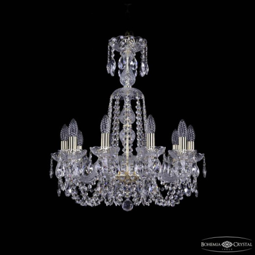 Подвесная люстра Bohemia Ivele Crystal 1402 1402/10/195/XL-64 G