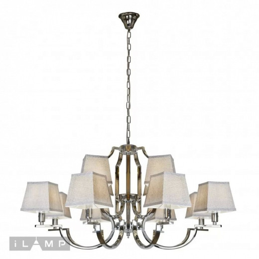 Подвесная люстра iLamp Hilton 6943-8+4 CR