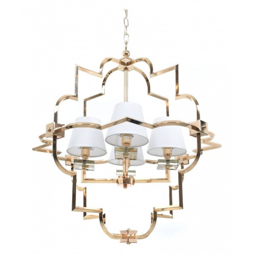 Подвесная люстра LUMINA DECO Baltimore LDP 8020-4 GD+WT