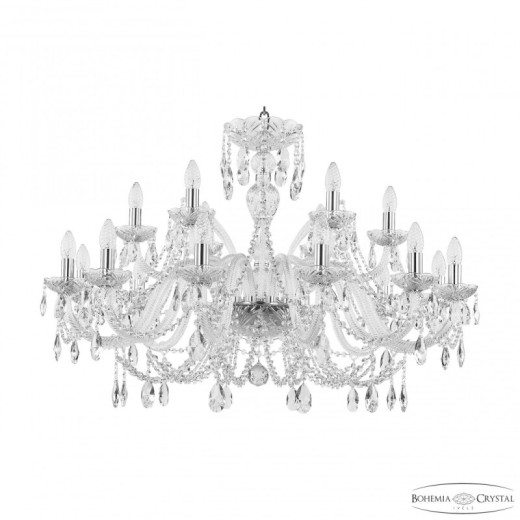 Подвесная люстра Bohemia Ivele Crystal 105 105/12+6/360 Ni