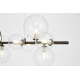 Подвесная люстра LUMINA DECO MERIDO LDP 7033-7 BK+CL