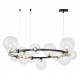 Подвесная люстра LUMINA DECO MERIDO LDP 7033-15 BK+CL