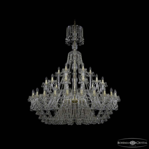 Подвесная люстра Bohemia Ivele Crystal 1409 1409/24+12+6/530/XL-169 G