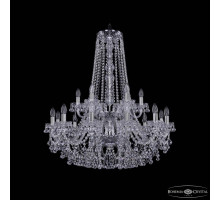 Подвесная люстра Bohemia Ivele Crystal 1409 1409/12+6/300/h-94/2d Ni