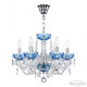 Подвесная люстра Bohemia Ivele Crystal 5402 5402/6/141 Ni Aquamarine/M-1G