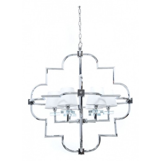 Подвесная люстра LUMINA DECO Baltimore LDP 8020-6 CHR+WT