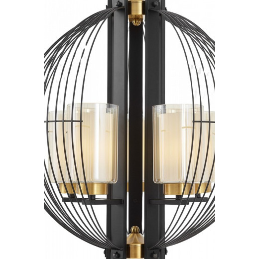 Подвесная люстра LUMINA DECO Ponti LDP 1245-5 BK+MD