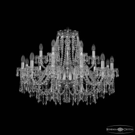 Подвесная люстра Bohemia Ivele Crystal 1403 1403/12+6/300 Ni