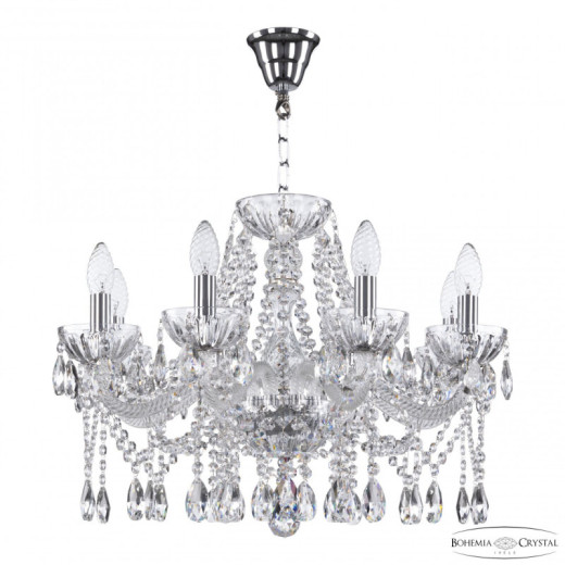 Подвесная люстра Bohemia Ivele Crystal 5413 5413/8/200 Ni Clear/M-1H