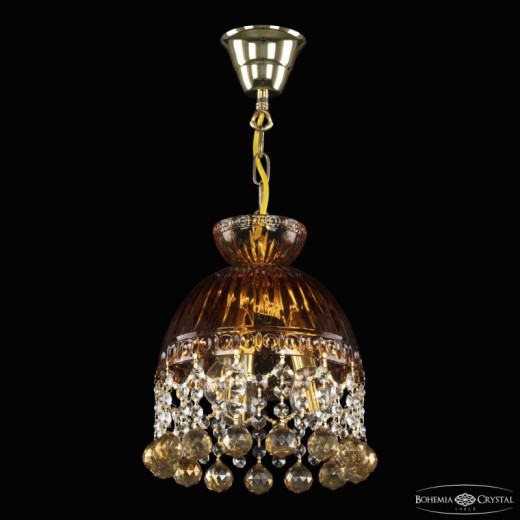 Подвесная люстра Bohemia Ivele Crystal 5478 5478/22 G Amber/M-1G Balls K721