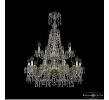 Подвесная люстра Bohemia Ivele Crystal 1403 1403/10+5/240/XL-92/2d G
