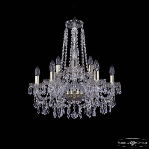 Подвесная люстра Bohemia Ivele Crystal 1403 1403/6+3/195/h-60 G