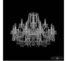 Подвесная люстра Bohemia Ivele Crystal 1403 1403/10+5/300 Ni