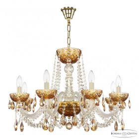 Подвесная люстра Bohemia Ivele Crystal 5402 5402/8/240 G Amber/M-1F K721