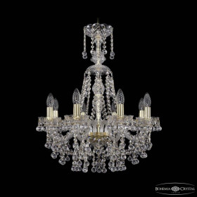 Подвесная люстра Bohemia Ivele Crystal 1409 1409/8/195/XL-68 G