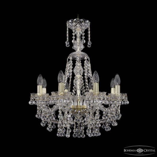 Подвесная люстра Bohemia Ivele Crystal 1409 1409/8/195/XL-68 G
