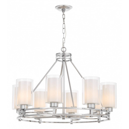 Подвесная люстра LUMINA DECO Marietta LDP 8025-8 CHR+WT