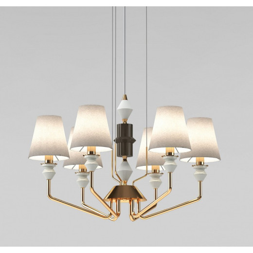 Подвесная люстра Eurosvet Olaria 101012/6 латунь Smart