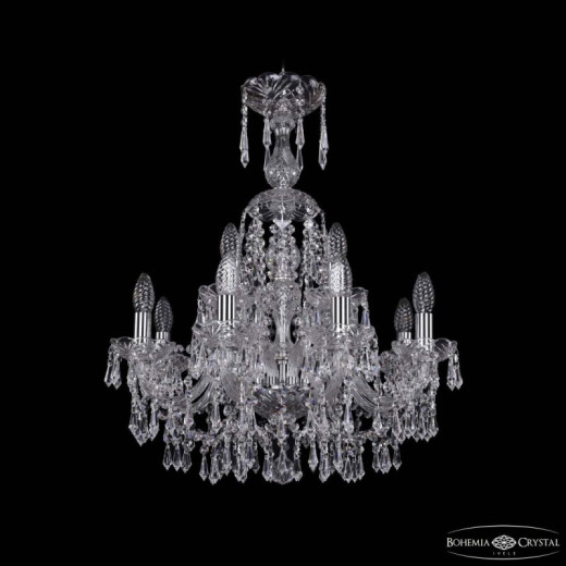 Подвесная люстра Bohemia Ivele Crystal 1403 1403/8+4/195/XL-65 Ni