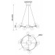 Подвесная люстра Mantra Andromeda 9555