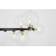 Подвесная люстра LUMINA DECO MERIDO LDP 7033-15 BK+CL