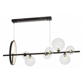 Подвесная люстра LUMINA DECO MERIDO LDP 7033-7 BK+CL