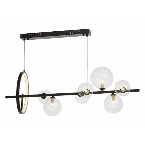 Подвесная люстра LUMINA DECO MERIDO LDP 7033-7 BK+CL