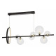 Подвесная люстра LUMINA DECO MERIDO LDP 7033-7 BK+CL