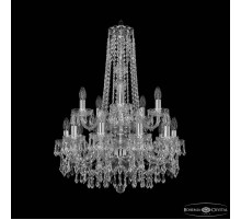 Подвесная люстра Bohemia Ivele Crystal 1403 1403/10+5/195/h-77/2d Ni