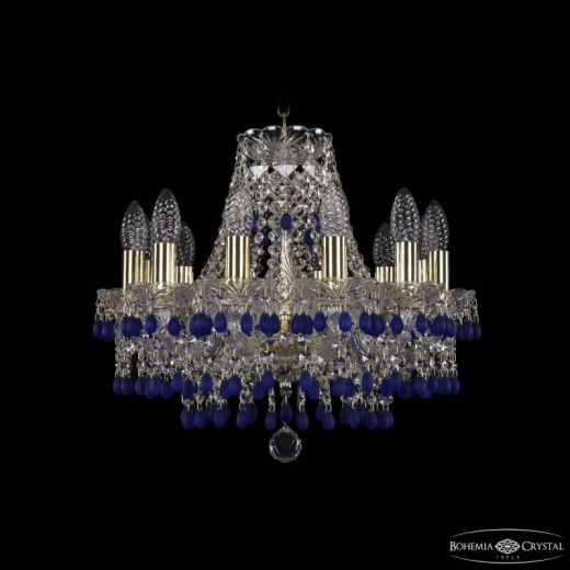 Подвесная люстра Bohemia Ivele Crystal 1410 1410/12/141 G V3001