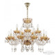 Подвесная люстра Bohemia Ivele Crystal 5417 5417/10+5/240 G Shampan/M-1H