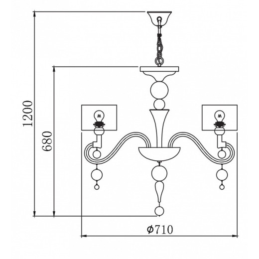 Подвесная люстра Maytoni Bubble Dreams MOD603-06-N