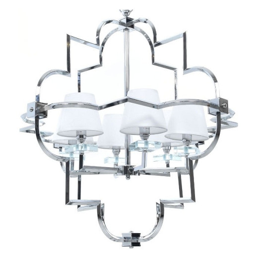 Подвесная люстра LUMINA DECO Baltimore LDP 8020-6 CHR+WT
