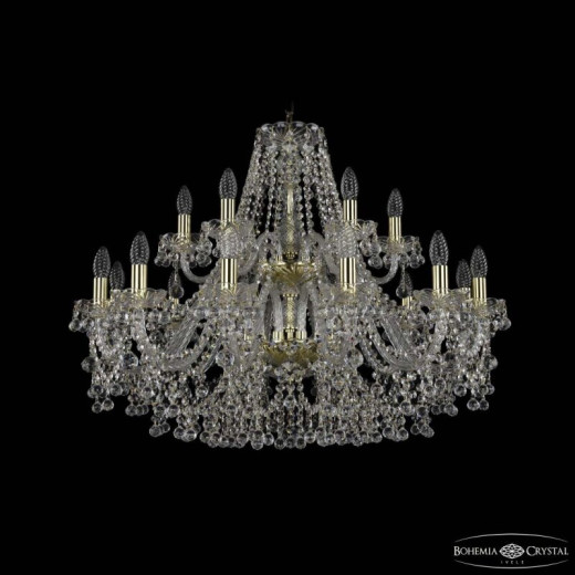 Подвесная люстра Bohemia Ivele Crystal 1409 1409/12+6/300/2d G