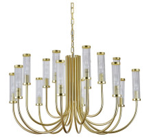 Подвесная люстра Newport МАДОННА 4558+4+4/C mat.gold