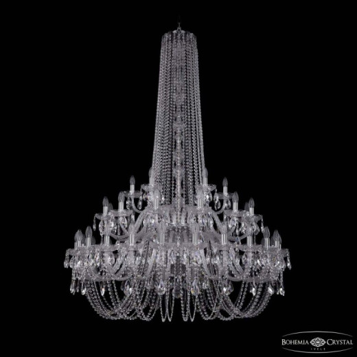 Подвесная люстра Bohemia Ivele Crystal 1402 1402/24+12+6/460/h-176/2d Ni