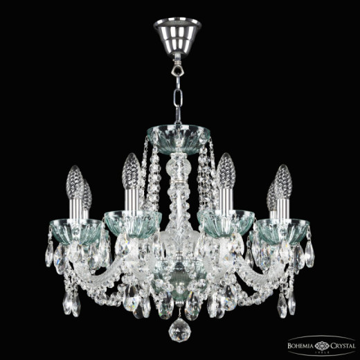 Подвесная люстра Bohemia Ivele Crystal 5402 5402/8/165 Ni Birusa/M-1H