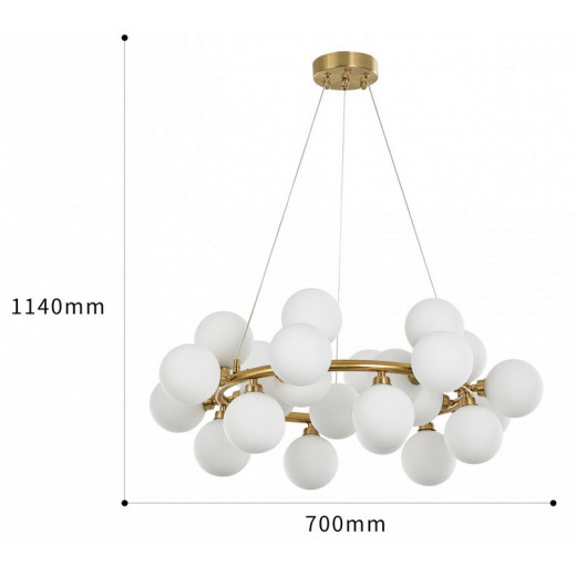 Подвесная люстра Arte Milano AM-55398 BA.55398.D700.G9.25 G
