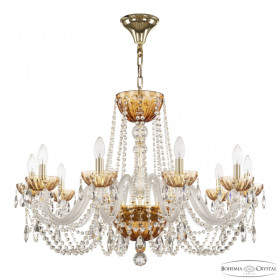 Подвесная люстра Bohemia Ivele Crystal 5402 5402/10/300 G Amber/M-1H
