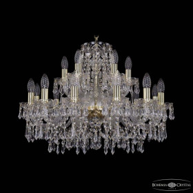 Подвесная люстра Bohemia Ivele Crystal 1403 1403/12+6/240 G