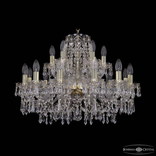 Подвесная люстра Bohemia Ivele Crystal 1403 1403/12+6/240 G