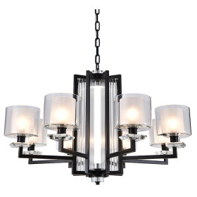 Подвесная люстра Newport ALEXANDRA 4408+1/C black+gold