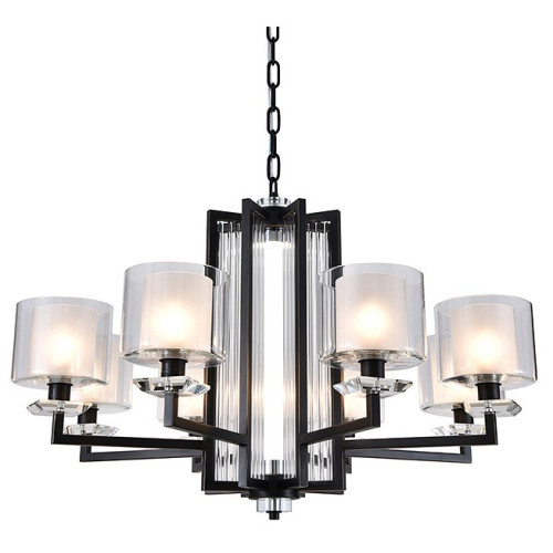 Подвесная люстра Newport ALEXANDRA 4408+1/C black+gold