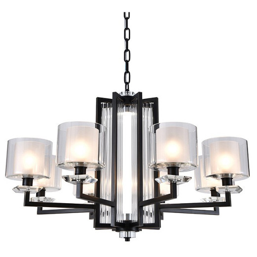 Подвесная люстра Newport ALEXANDRA 4408+1/C black+gold