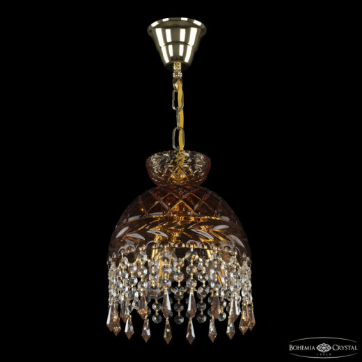 Подвесная люстра Bohemia Ivele Crystal 5478 5478/22 G Amber/M-1F Drops K721
