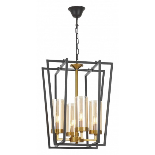 Подвесная люстра LUMINA DECO Afres LDP 1246-4 BK+MD
