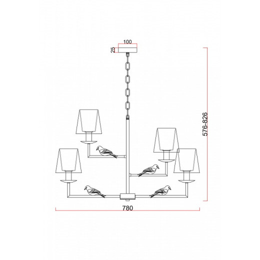 Подвесная люстра Freya Comfy FR5270PL-06W