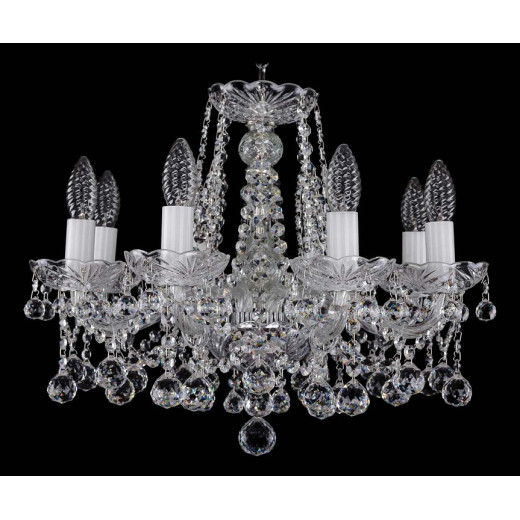 Подвесная люстра Bohemia Ivele Crystal 1413 1413/8/165/Ni/Balls
